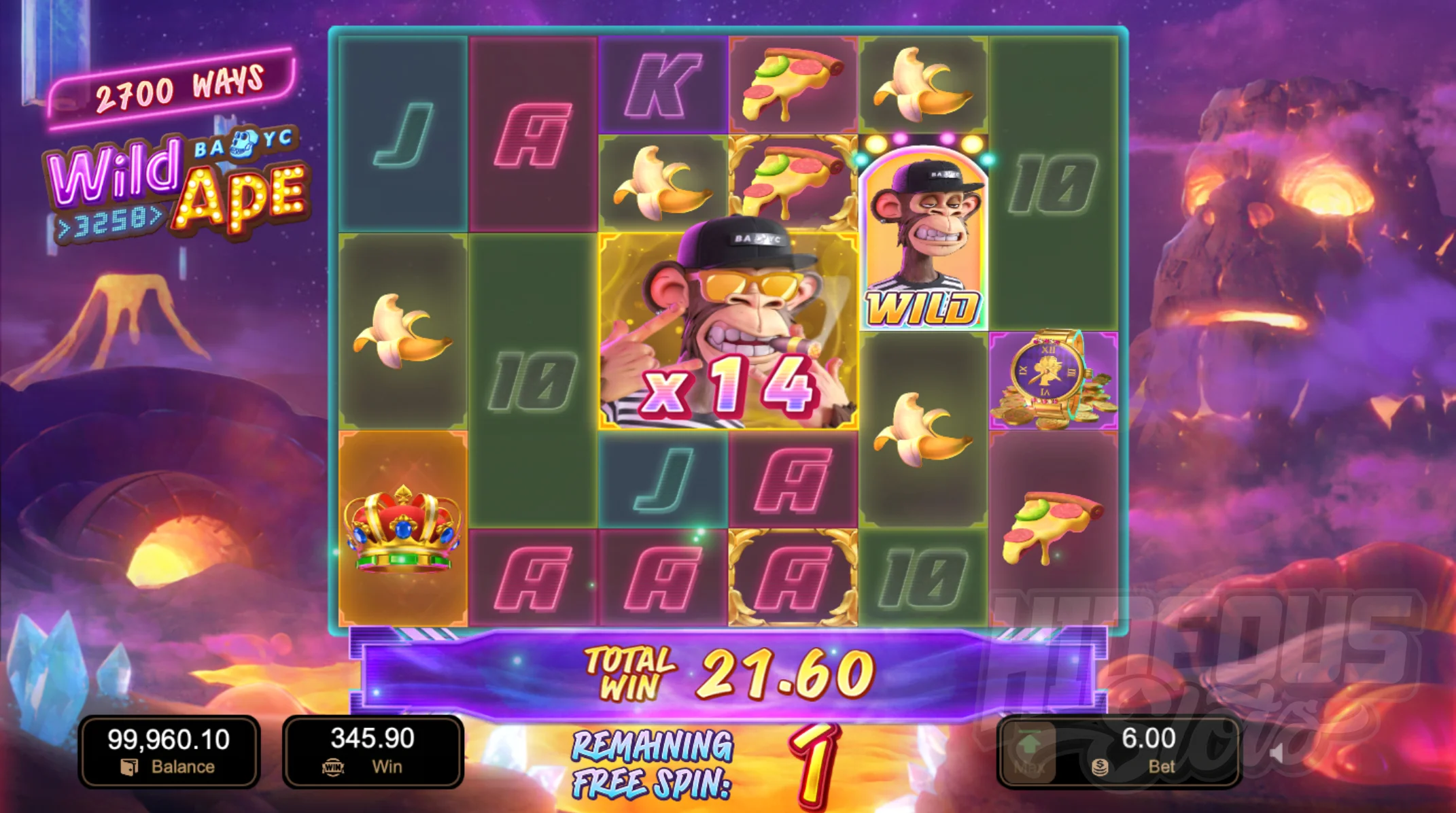 เกมสล็อต Wild Ape #3258 ค่าย PG
