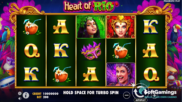Heart of Rio เกมสล็อตหัวใจของริโอ