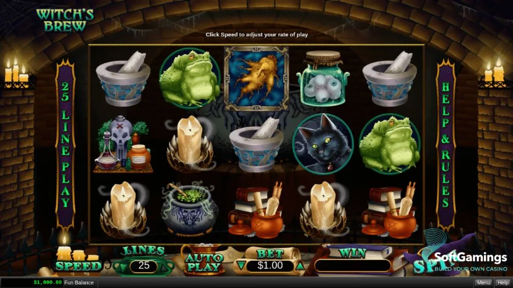 เกมสล็อต Witch's Brew แม่มด โจ๊กเกอร์
